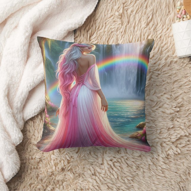 Goddess of the Rainbow Vale Cushion (Blanket)