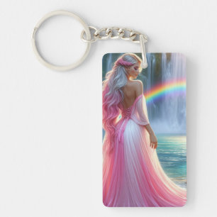 Goddess of the Rainbow Vale Key Ring