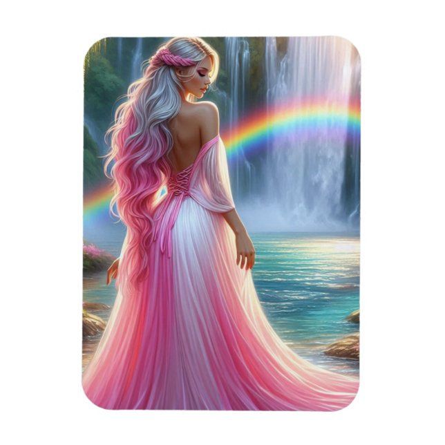 Goddess of the Rainbow Vale Magnet (Vertical)