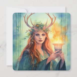 Goddess of the summer solstice card