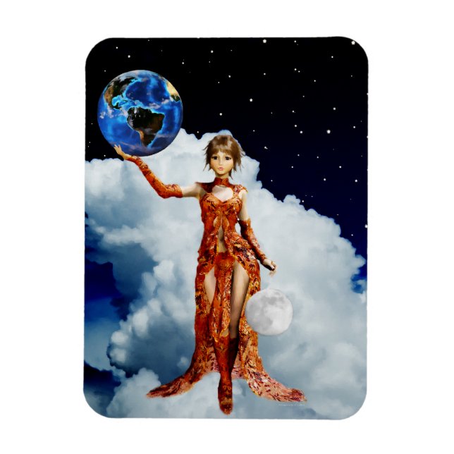 Goddess of Universe Vinyl Magnet (Vertical)