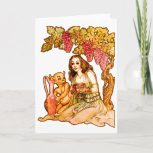 Goddess Of Wine Greeting Card
