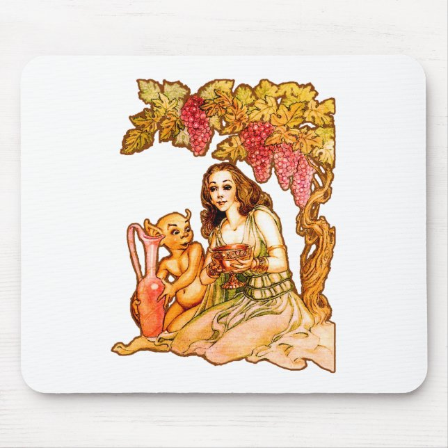 Goddess Of Wine Mouse Pad (Front)