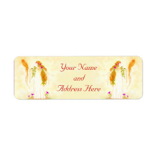 Goddess of Wisdom Return Address Label