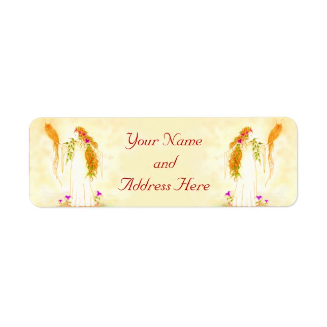 Goddess of Wisdom Return Address Label (Front)