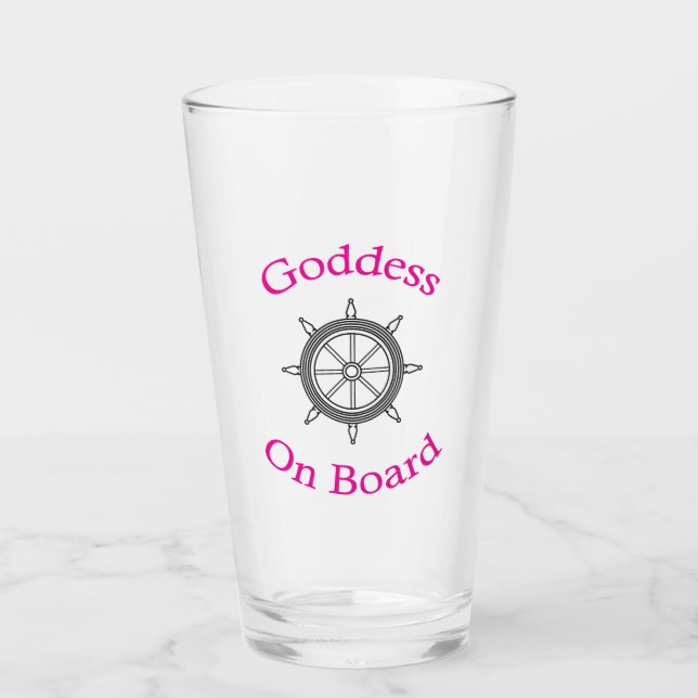 “Goddess on Board” Glass (Front)