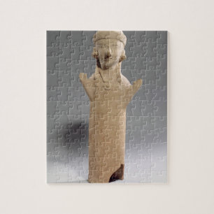 Goddess or worshipper with raised arms, figurine, jigsaw puzzle