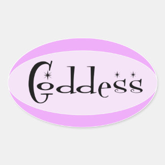 Goddess Oval Sticker