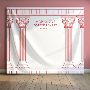 Goddess Party columns photo backdrop Tapestry