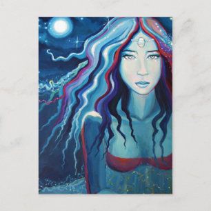 Goddess Postcard - "Electric Moon"