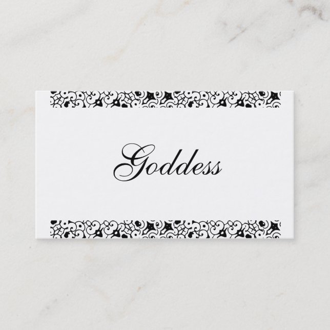 Goddess profile card (Front)