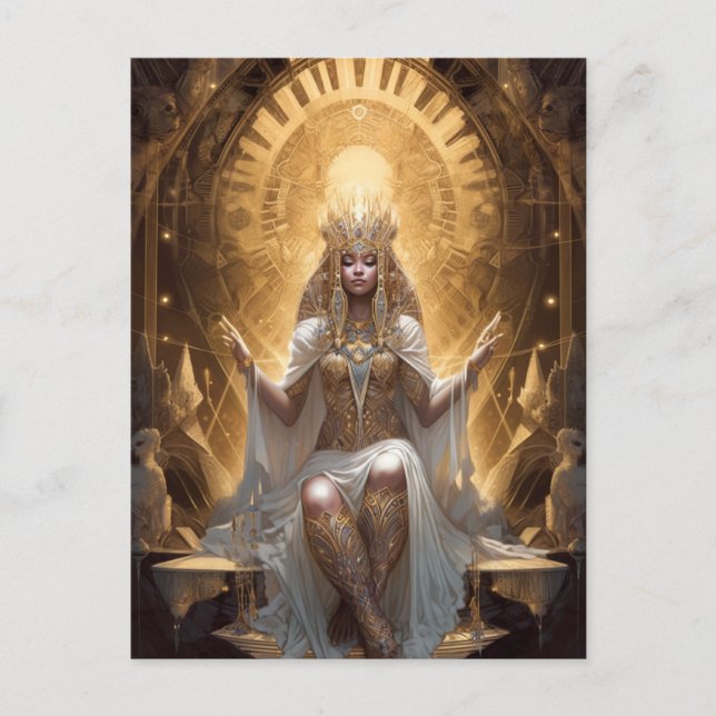 Goddess Queen Fantasy Art Postcard (Front)