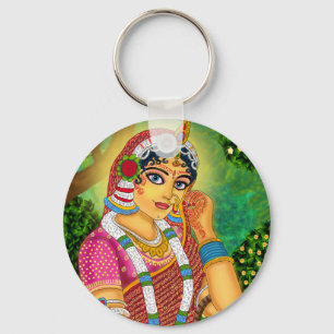 Goddess Radha Keychain