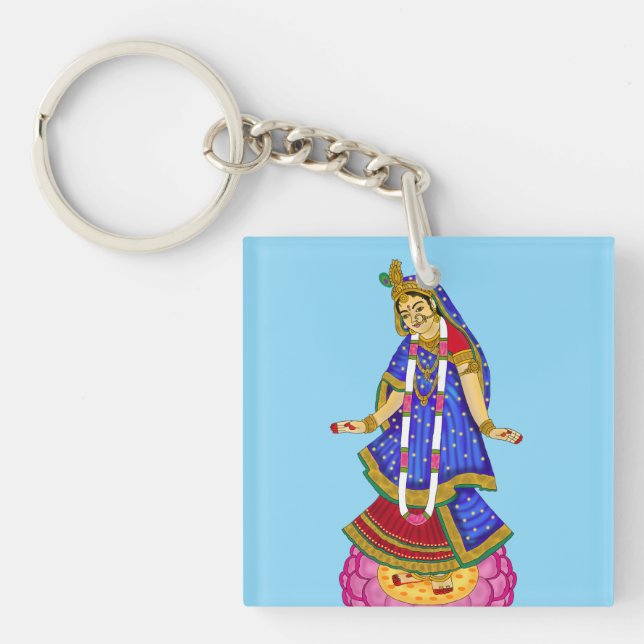 Goddess Radha Keychain (Front)