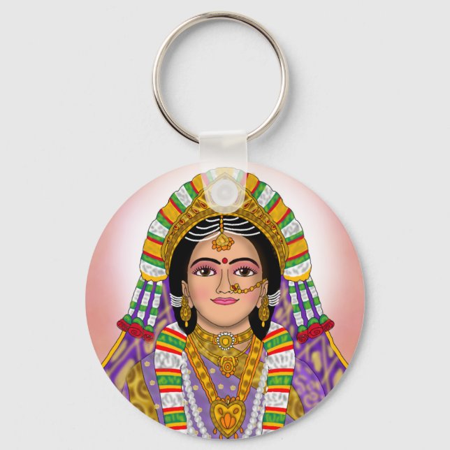Goddess Radha Keychain (Front)