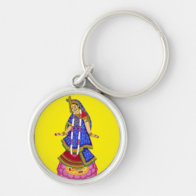 Goddess Radha Keychain (Front)
