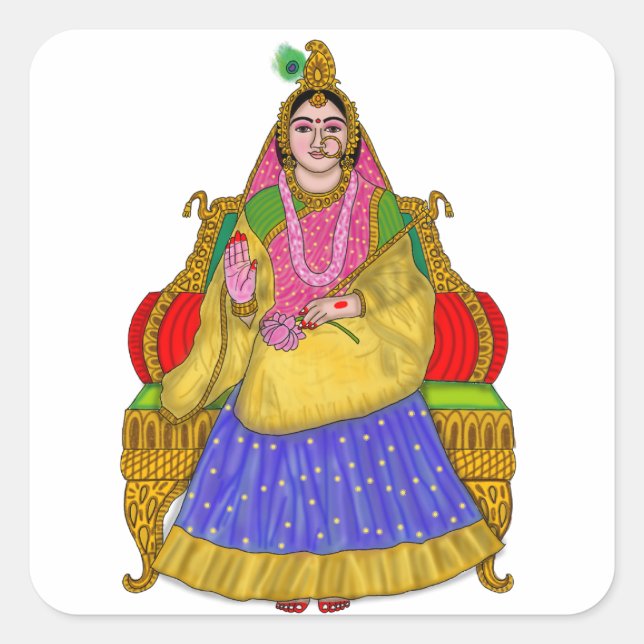 Goddess Radha Sticker (Front)