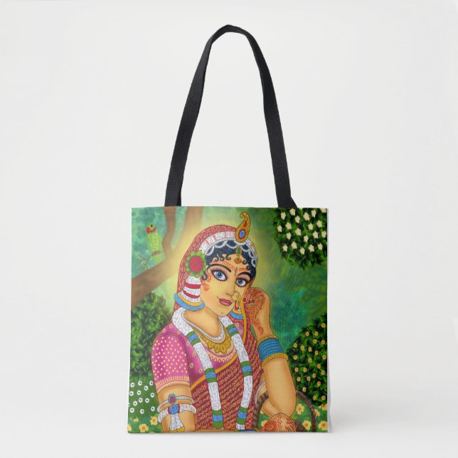 Goddess Radha Tote Bag (Front)