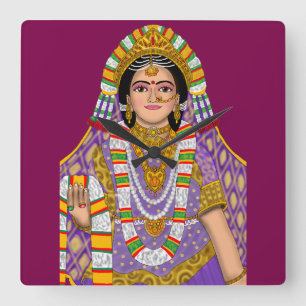 Goddess Radha Wall Clock