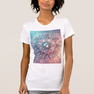 Goddess Radiance Mandala — Pastel Crystal Crown T-Shirt