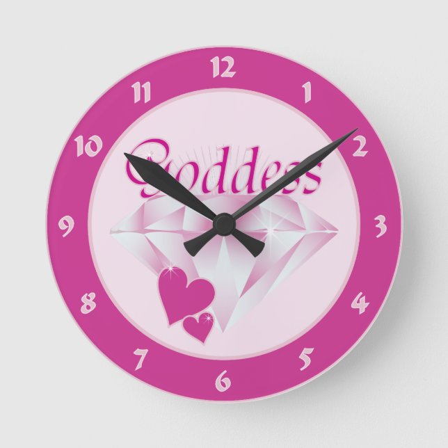 Goddess Round Clock (Front)