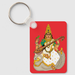 Goddess Saraswati Keychain