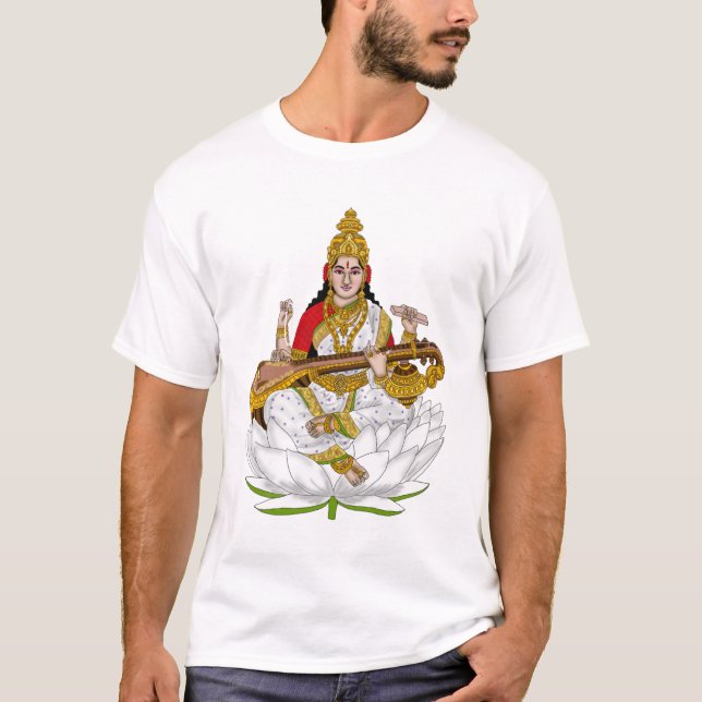 Goddess Saraswati T-Shirts (Front)