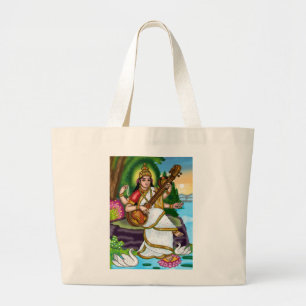 Goddess Saraswati Tote Bag