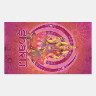 Goddess SHAKTI / LAKSHMI Rectangular Sticker