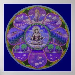 Goddess Tara Mandala Poster