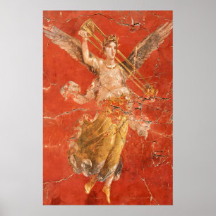 Goddess Victoria Art Print Ancient Roman Pompeii