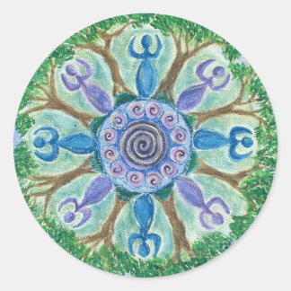 Goddesses Dancing Stickers