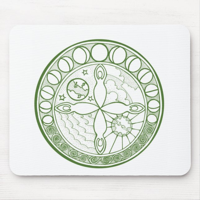 Goddesses of the Elements Mouse Pad (Front)