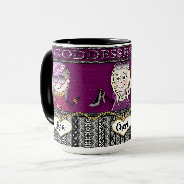 GODDESSES RULE - MUG - GIRLFRIENDS (3) (Front Left)
