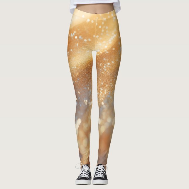 Goddess's Golden Sand Leggings (Front)