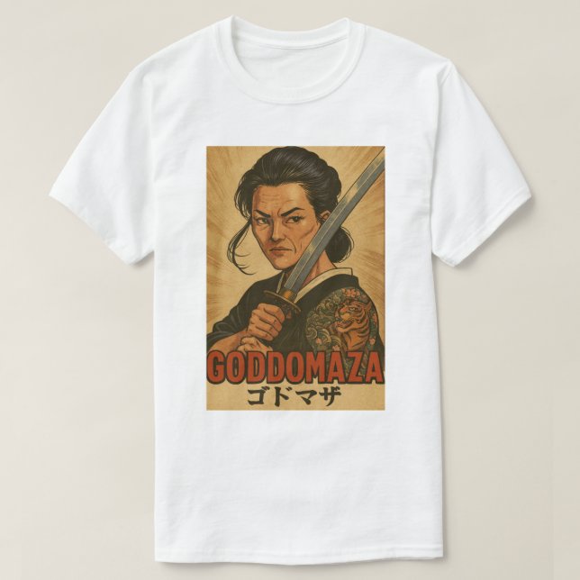GODDOMAZA SAMURAI MOVIE POSTER 2 T-Shirt (Design Front)