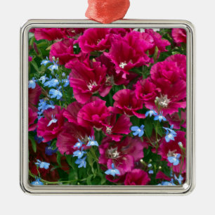 Godetia And Lobelia Gifts Metal Tree Decoration