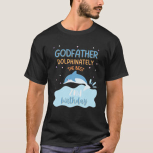 Godfather 2nd Birthday Dolphin Bday Party Family M T-Shirt
