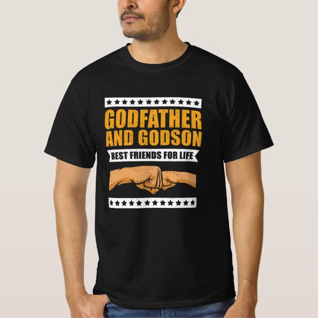 Godfather And Godson Best Friends For Life | Gift T-Shirt (Front)