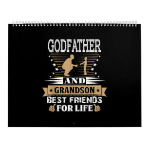 Godfather And Grandson Best Friends For Life Calendar