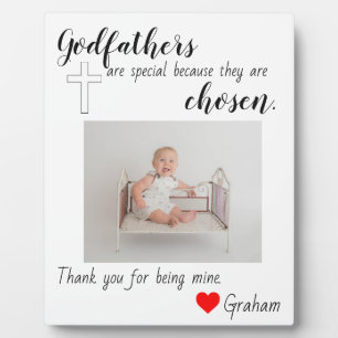 Godfather baptised plaque