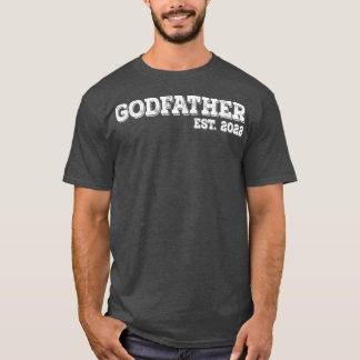 Godfather Est 2022 Father's Day God Dad Announceme T-Shirt