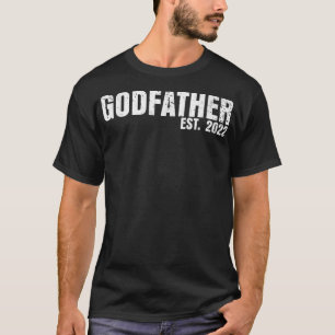 Godfather Est 2022 Father's Day God Dad Announceme T-Shirt