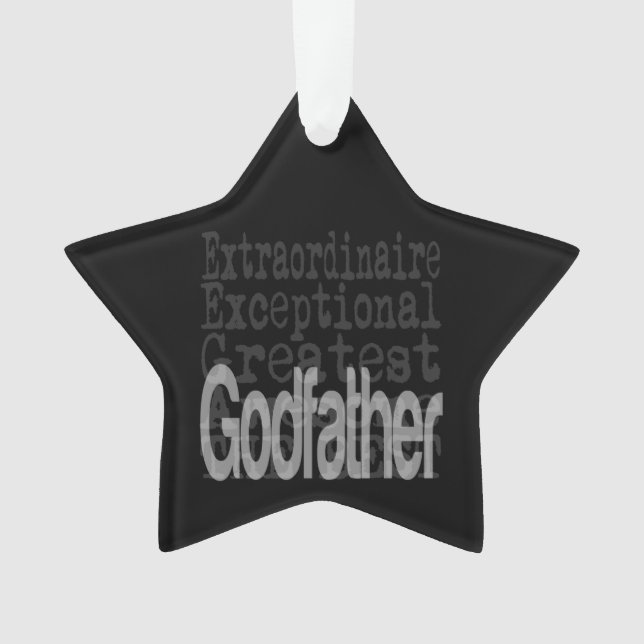 Godfather Extraordinaire Ornament (Front)