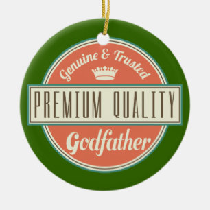 Godfather (Funny) Gift Ceramic Tree Decoration