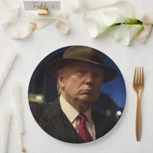 Godfather of America Don J. Trump Paper Plate