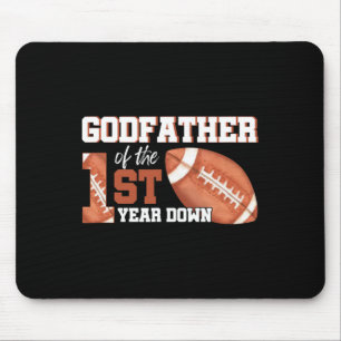 Godfather Of The 1 Year Old Birthday Football 1st Mouse Pad