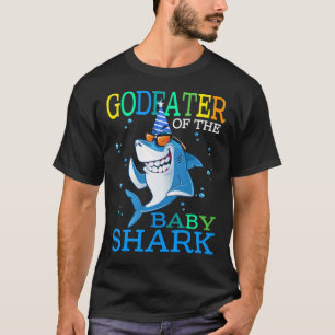 GODFATHER Of The Baby Shark Birthday Brother Shark T-Shirt