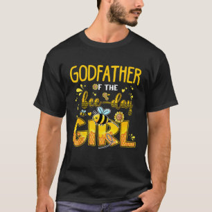 Godfather of the Bee Day Girl Sunflower Matching P T-Shirt
