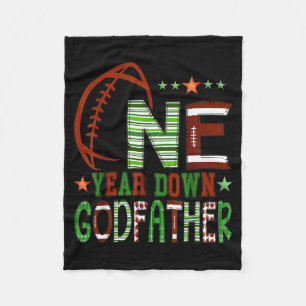 Godfather of The Birthday Boy 1 Year Old Birthday Fleece Blanket